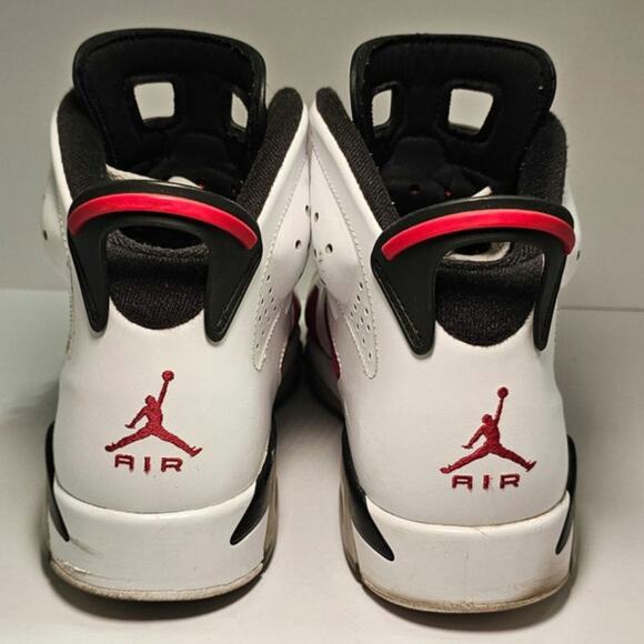 Size 10.5 - Vintage Nike Air Jordan 6 Retro OG Mid Carmine white red 2014 Retro - Picture 11 of 12